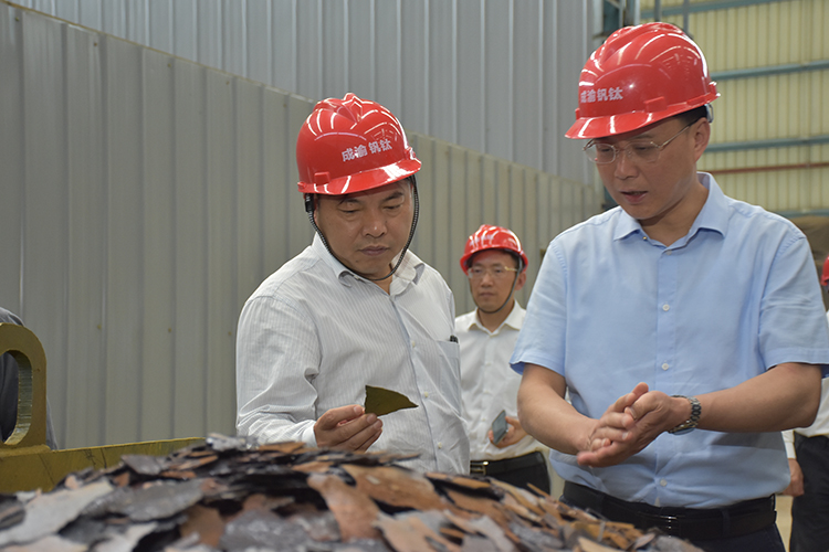 市委副書記余先河到川威調(diào)研釩深加工項目(圖2)