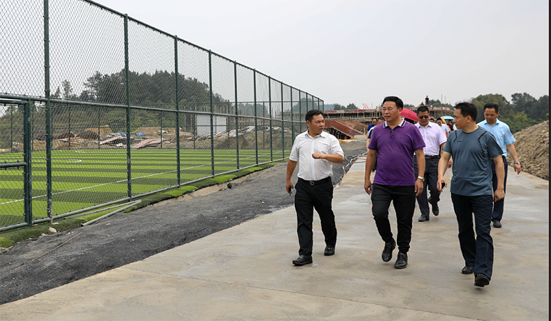 重慶市體育局副局長楊貴山率隊到川威集團連界基地調(diào)研(圖1)