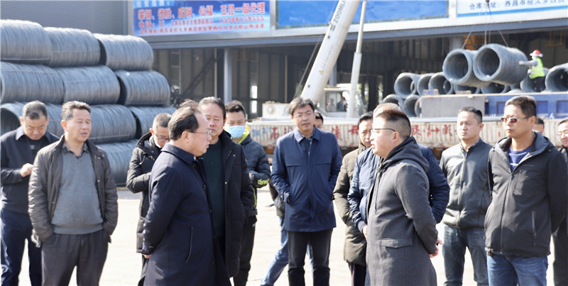 涼山州州委常委、西昌市市委書記馬輝視察通宇物流攀西（裝配建材）物流港(圖3)